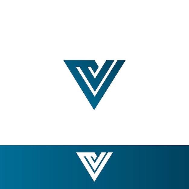 Diseño de logotipo letra V