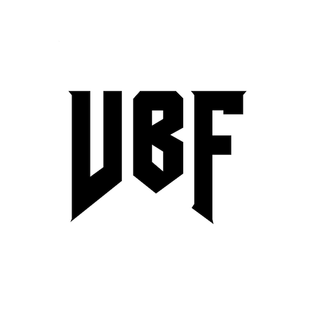 Diseño de logotipo de letra VBF para una empresa de tecnología Diseño del logotipo VBF combinación de colores blanco y negro VBF diseño de vector VBF VBF icono VBF alfabeto VBF tipografía diseño del logotipo