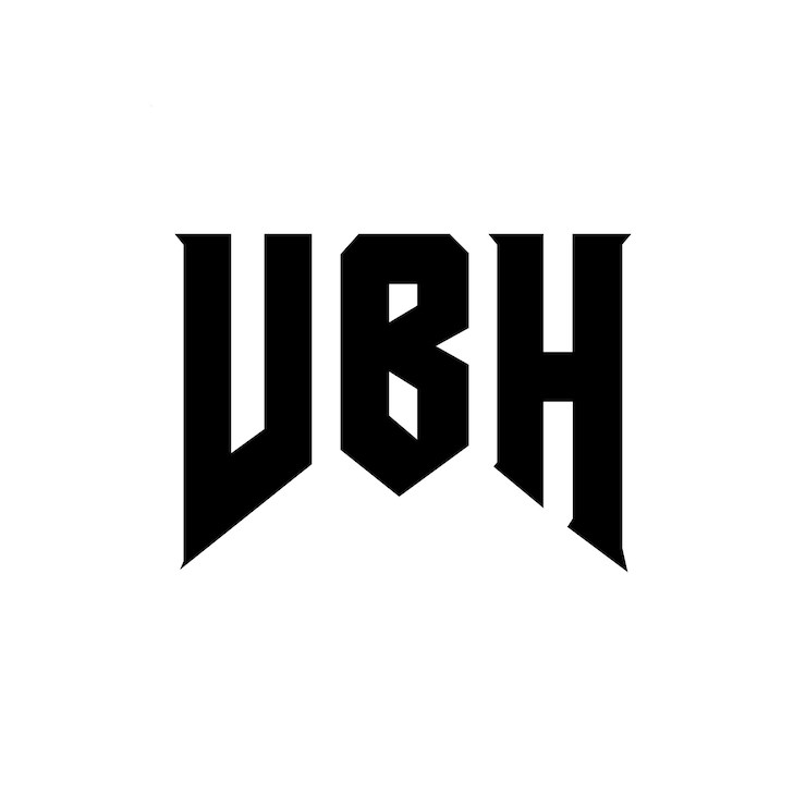 Vector diseño de logotipo de letra vbh para una empresa de tecnología diseño del logotipo vbh combinación de colores blanco y negro vbh logo vbh vector vbh diseño icono vbh alfabeto vbh tipografía diseño del logotipo