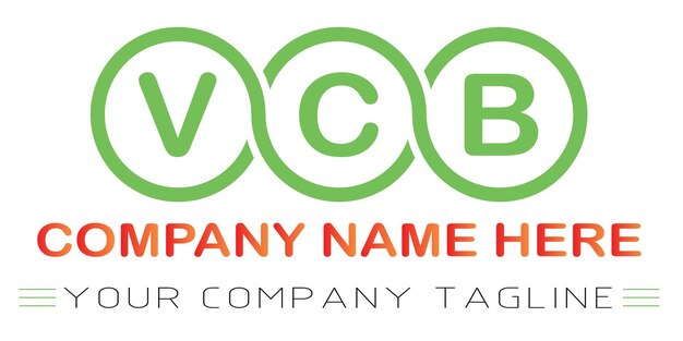 Diseño de logotipo letra VCB