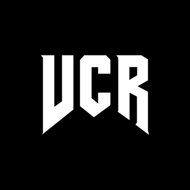 Diseño de logotipo de letra de VCR para una empresa de tecnología Diseño del logotipo de VCR combinación de colores blanco y negro Logotipo VCR Vector VCR Diseño del icono VCR Alfabeto VCR Tipo de logotipo Diseño