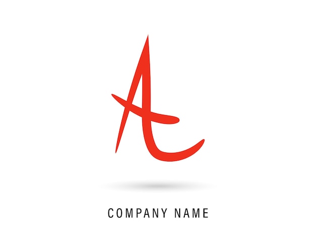 un diseño de logotipo de letra vectorial