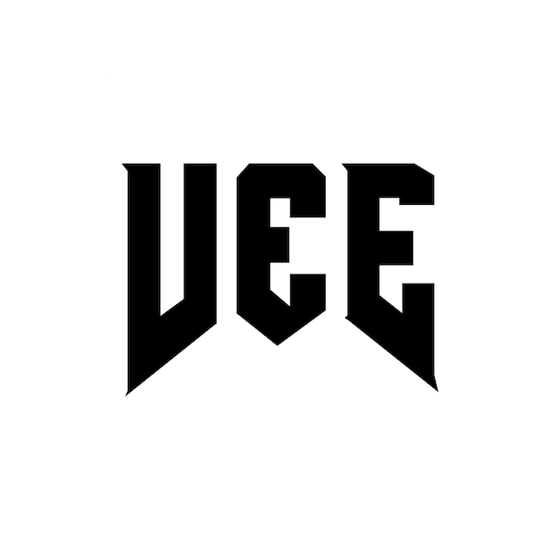 Diseño de logotipo de letra VEE para la empresa de tecnología VEE diseño de logotipo en blanco y negro combinación de colores VEE logotipo VEE vector VEE diseño del icono VEE alfabeto VEE tipografía diseño del logotipo