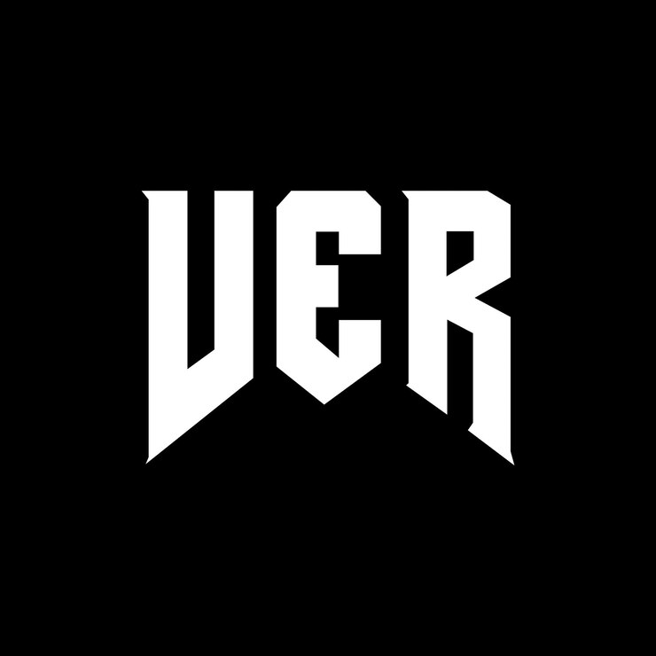 Vector diseño de logotipo de letra ver para una empresa de tecnología diseño del logotipo ver combinación de colores blanco y negro logotipo ver vector diseño ver icono ver alfabeto ver tipografía diseño del logotipo