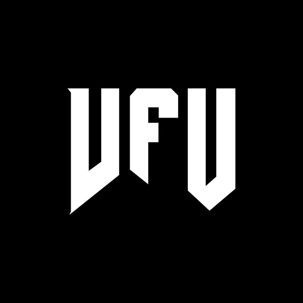 Diseño de logotipo de letra VFU para una empresa de tecnología Diseño del logotipo VFU combinación de colores blanco y negro VFU logo Vector VFU diseño Icono VFU alfabeto VFU tipografía diseño del logotipo