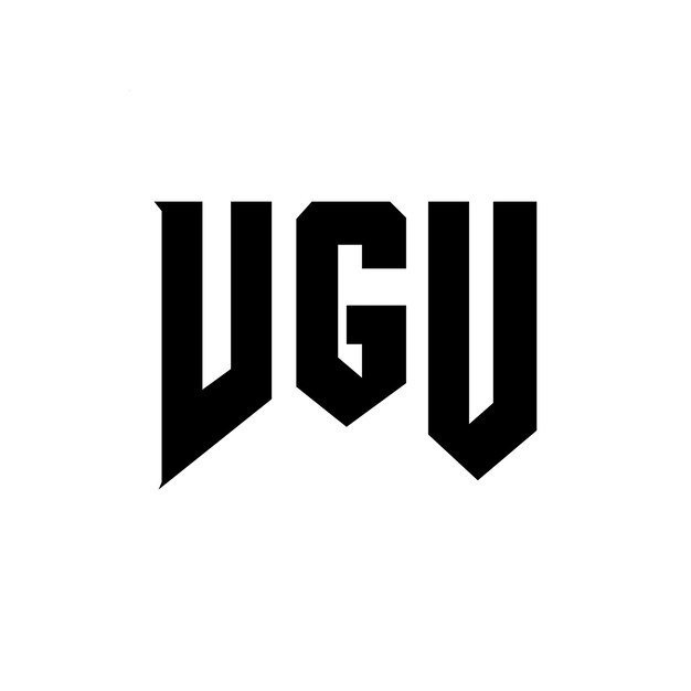 Diseño de logotipo de letra VGU para una empresa de tecnología VGU diseño de logotipo en blanco y negro combinación de colores VGU logotipo VGU vector VGU diseño VGU icono VGU alfabeto VGU tipografía diseño del logotipo