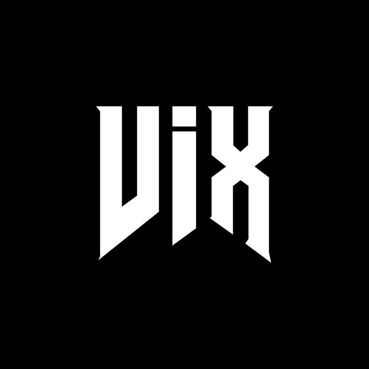 Vector diseño de logotipo de letra vix para una empresa de tecnología diseño de logotipo vix combinación de colores blanco y negro vix logotipo vix vector vix diseño vix icono vix alfabeto vix tipografía diseño de logotipo
