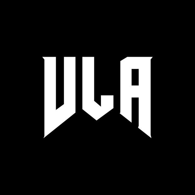 Diseño de logotipo de letra VLA para una empresa de tecnología Diseño del logotipo VLA combinación de colores blanco y negro Logotipo VLA Vector VLA Diseño del icono VLA Alfabeto VLA Tipografía diseño del logotipo