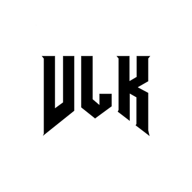 Diseño de logotipo de letra VLK para una empresa de tecnología Diseño del logotipo VLK combinación de colores blanco y negro VLK logo VLK vector VLK diseño Icono VLK alfabeto VLK tipografía diseño del logotipo