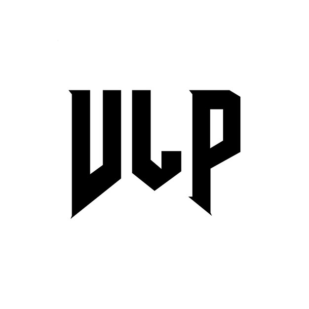 Diseño de logotipo de letra VLP para una empresa de tecnología Diseño del logotipo VLP combinación de colores blanco y negro Logotipo VLP Vector VLP Diseño del icono VLP Alfabeto VLP Tipografía