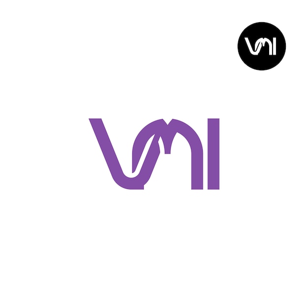 Diseño del logotipo de la letra VMI Monograma