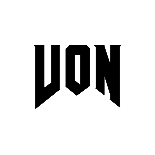 Diseño de logotipo de letra VON para una empresa de tecnología VON diseño de logotipo combinación de colores blanco y negro VON logotipo VON vector VON diseño VON icono VON alfabeto VON tipografía diseño del logotipo