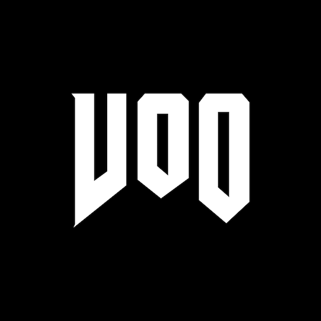 Diseño de logotipo de letra VOO para una empresa de tecnología VOO diseño de logotipo combinación de colores blanco y negro VOO logotipo VOO diseño vectorial VOO icono VOO alfabeto VOO diseño del logotipo