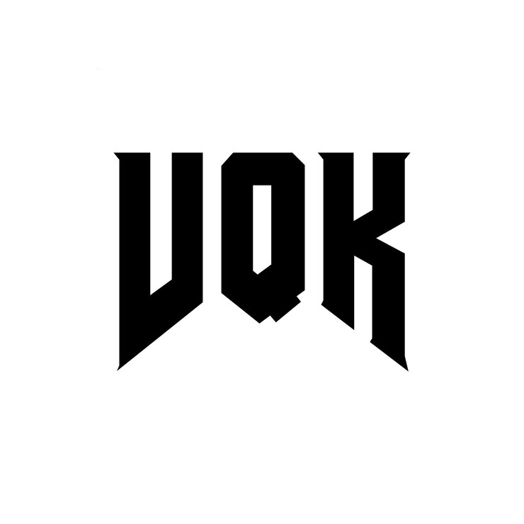 Vector diseño de logotipo de letra vqk para una empresa de tecnología diseño del logotipo vqk combinación de colores blanco y negro vqk logo vqk vector vqk diseño icono vqk alfabeto vqk tipografía diseño del logotipo