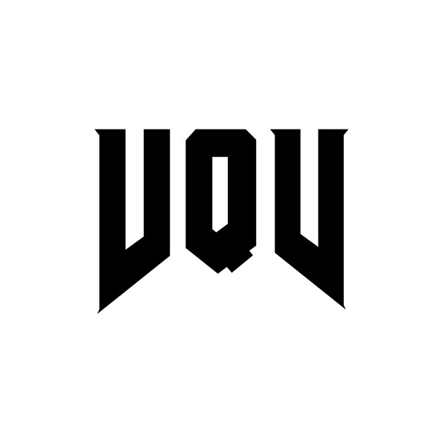 Diseño de logotipo de letra VQV para una empresa de tecnología Diseño del logotipo VQV combinación de colores blanco y negro Logotipo V QV vector VQV diseño Icono VQV alfabeto VQV tipografía Diseño del Logotipo