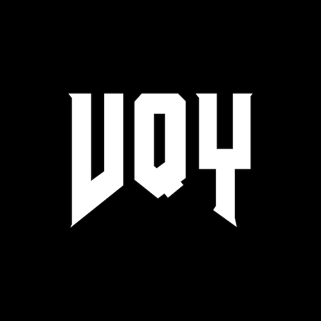 Diseño de logotipo de letra VQY para una empresa de tecnología Diseño del logotipo VQY combinación de colores blanco y negro VQY logo VQY vector VQY diseño VQY icono VQY alfabeto VQY tipografía diseño del logotipo