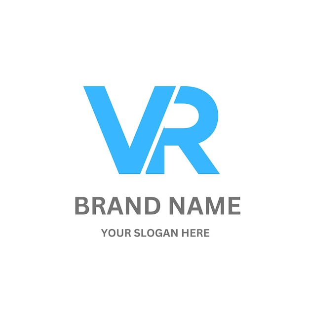 El diseño del logotipo de la letra VR201