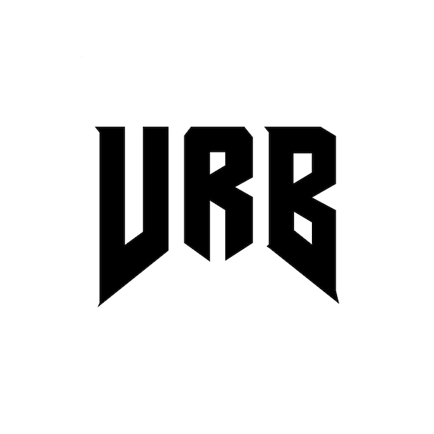Diseño de logotipo de letra VRB para una empresa de tecnología diseño de logotipo VRB combinación de colores blanco y negro diseño de logo VRB vector VRB diseño de icono VRB alfabeto VRB tipografía diseño de logotip