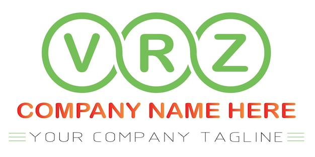 Diseño de logotipo de letra VRZ