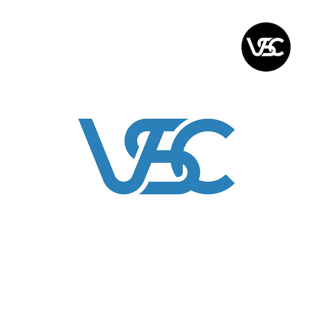 Diseño del logotipo de la letra VSC Monogram