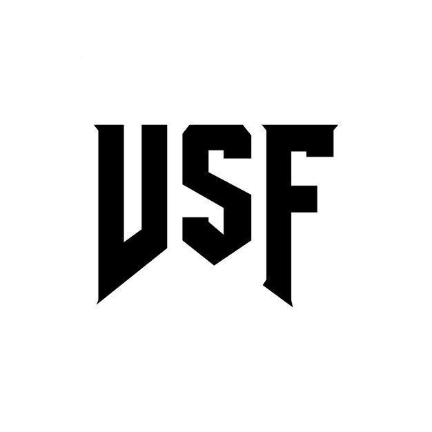 Diseño de logotipo de letra VSF para una empresa de tecnología Diseño de Logotipo VSF combinación de colores blanco y negro VSF logotipo VSF vector VSF diseño VSF icono VSF alfabeto VSF tipografía diseño de logotipo