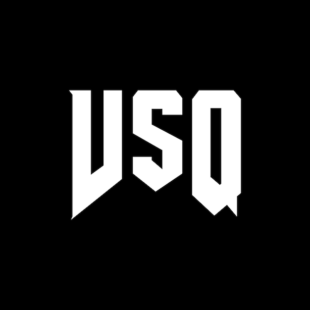 Diseño de logotipo de letra VSQ para una empresa de tecnología Diseño de Logotipo VSQ combinación de colores blanco y negro VSQ logotipo VSQ vector VSQ diseño VSQ icono VSQ alfabeto VSQ tipografía diseño de logotipo