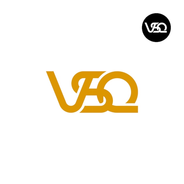 Diseño del logotipo de la letra VSQ Monogram