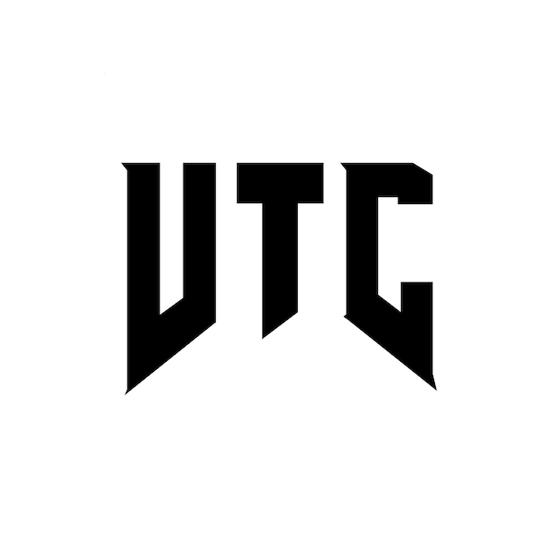 Diseño de logotipo de letra VTC para una empresa de tecnología Diseño de Logotipo VTC combinación de colores blanco y negro Logotipo VTS Vector VTC Diseño de icono VTC Alfabeto VTC Tipo de diseño de logotipo VTC