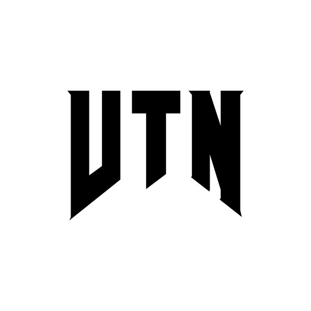 Diseño de logotipo de letra VTN para la empresa tecnológica VTN Diseño del logotipo en blanco y negro Combinación de colores VTN Logotipo VTN Vector VTN diseño Icono VTN Alfabeto VTN Tipografía diseño del logotipo