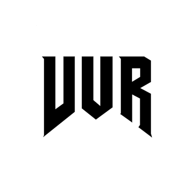 Diseño de logotipo de letra VUR para la empresa tecnológica VUR diseño de logotipo combinación de colores blanco y negro VUR logotipo VUR vector VUR diseño icono VUR alfabeto VUR tipografía diseño del logotipo