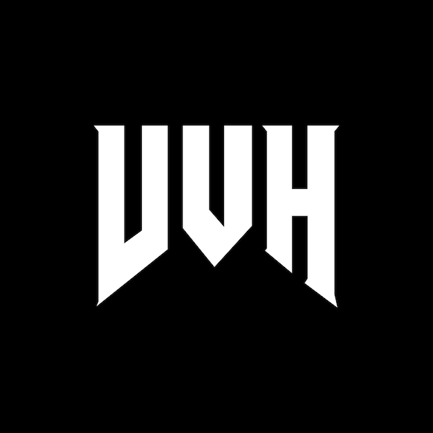 Diseño de logotipo de letra VVH para una empresa de tecnología Diseño del logotipo VVH Combinación de colores blanco y negro Logo VVH Vector VVH Diseño del icono VVH Icon VVH Alfabeto VVH Tipografía diseño del logotipo