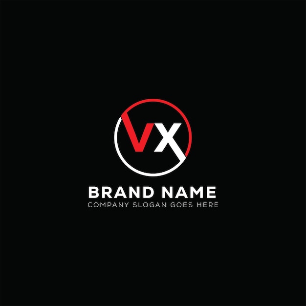 Diseño del logotipo de la letra VX plantilla vectorial del logotipo del monograma de negocios y bienes raíces VX