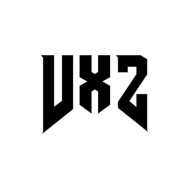 Diseño de logotipo de letra VXZ para una empresa de tecnología Diseño de Logotipo VXZ combinación de colores blanco y negro VXZ logo VXZ vector VXZ diseño Icono VXZ alfabeto VXZ tipografía diseño de logotipo