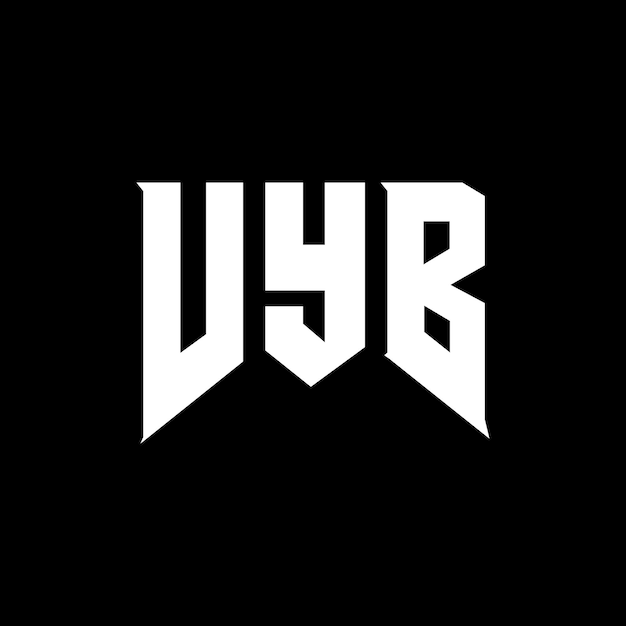 Diseño de logotipo de letra VYB para una empresa de tecnología Diseño del logotipo VYB combinación de colores blanco y negro Logotipo VY B vector Diseño VYB icono VYB alfabeto VYB tipografía diseño del logotipo