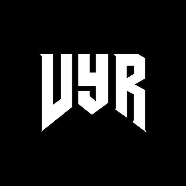 Diseño de logotipo de letra VYR para una empresa de tecnología Diseño del logotipo VYR combinación de colores blanco y negro VYR logo VYR vector VYR diseño VYR icono VYR alfabeto VYR tipografía diseño del logotipo