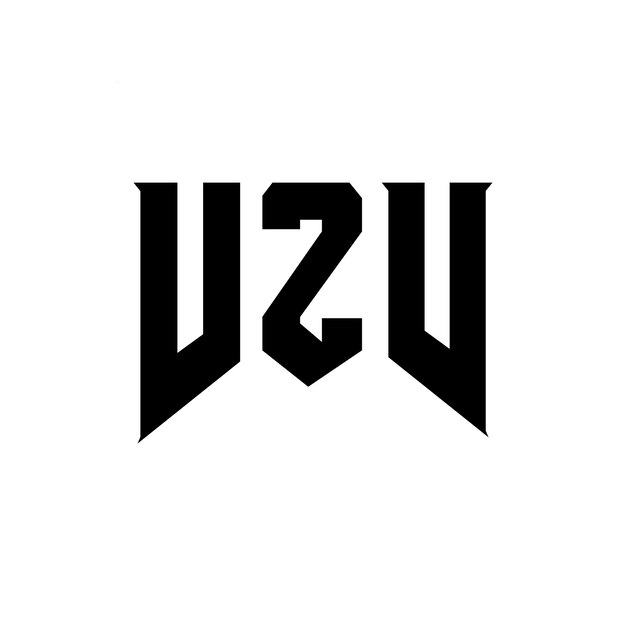 Diseño de logotipo de letra VZV para una empresa de tecnología Diseño del logotipo VZV combinación de colores blanco y negro Logotipo VZW vector VZV diseño Icono VZV alfabeto VZV tipografía diseño del logotipo