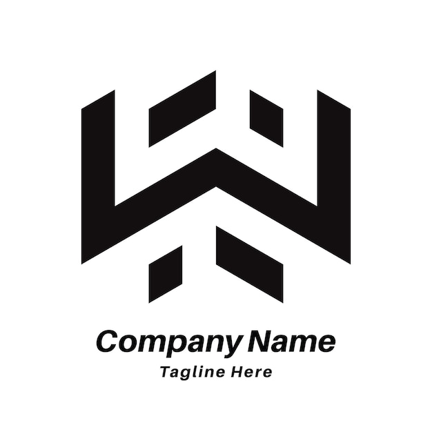 Diseño del logotipo de la letra W