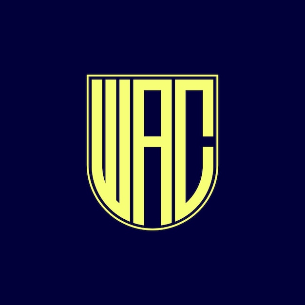 diseño del logotipo de la letra wac