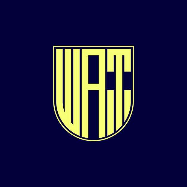 diseño del logotipo de la letra wat