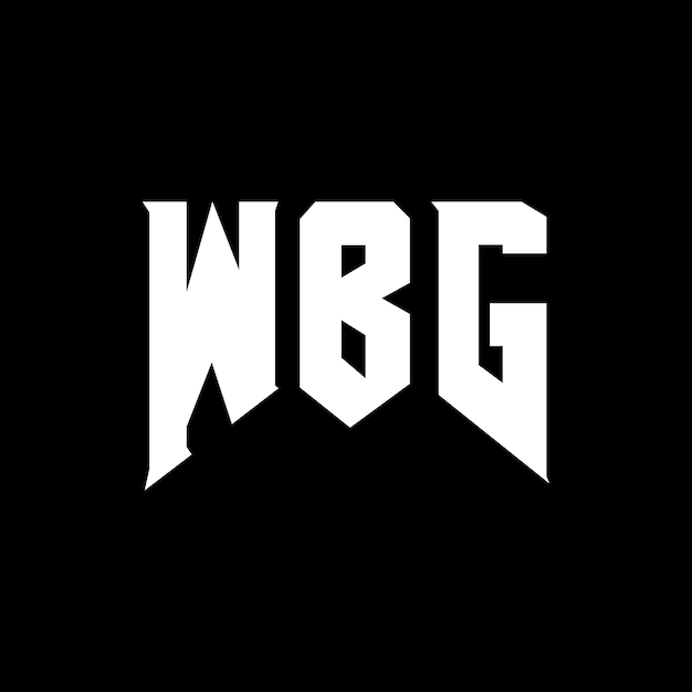 Diseño de logotipo de letra WBG para la compañía de tecnología WBG Diseño de Logotipo de combinación de colores blanco y negro WBG Logotipo WBG Vector WBG Diseños Icono WBG Alfabeto WBG Tipografía Logotipo Diseño