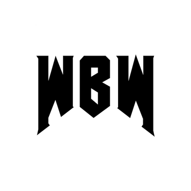 Diseño de logotipo de letra WBW para una empresa de tecnología Diseño de diseño de logotipo WBW combinación de colores blanco y negro Diseño del logotipo de WBW vector WBW diseño del icono WBW alfabeto WBW tipografía diseño del logotipo