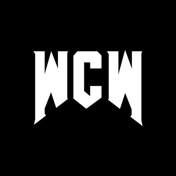 Vector diseño de logotipo de letra wcw para una empresa de tecnología diseño de logotipo wcw combinación de colores blanco y negro logo wcw vector wcw diseño de icono wcw alfabeto wcw tipografía diseño de logotipo wcw