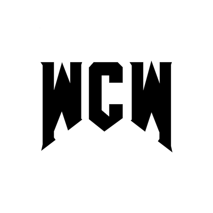 Vector diseño de logotipo de letra wcw para una empresa de tecnología diseño de logotipo wcw combinación de colores blanco y negro logo wcw vector wcw diseño de icono wcw alfabeto wcw tipografía diseño de logotipo wcw