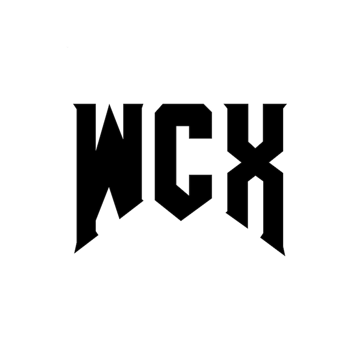 Vector diseño de logotipo de letra wcx para una empresa de tecnología diseño de logotipo wcx combinación de colores blanco y negro diseño de diseño de logotipo wcx vector wcx diseño de icono wcx alfabeto wcx tipografía wcx