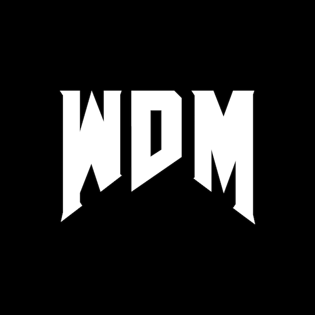 Diseño de logotipo de letra WDM para una empresa de tecnología Diseño del logotipo WDM combinación de colores blanco y negro Logotipo WDM vector diseño WDM icono WDM alfabeto WDM tipografía diseño del logotipo
