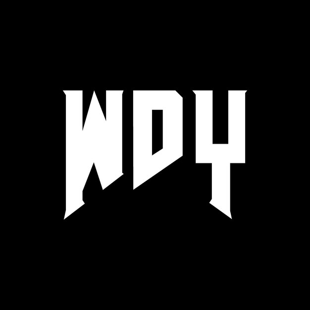 Diseño de logotipo de letra WDY para una empresa de tecnología Diseño del logotipo WDY combinación de colores blanco y negro WDY logo WDY vector WDY diseño del icono WDY alfabeto WDY tipografía diseño del logotipo