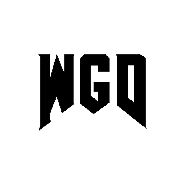 Diseño de logotipo de letra WGD para una empresa de tecnología Diseño de Logotipo WGD combinación de colores blanco y negro WGD diseño de logotipo vectorial WGD icono WGD alfabeto WGD tipografía