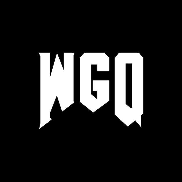 Diseño de logotipo de letra WGQ para una empresa de tecnología Diseño del logotipo WGQ combinación de colores blanco y negro WGQ logo WGQ vector WGQ diseño WGQ icono WGQ alfabeto WGQ tipografía diseño del logotipo