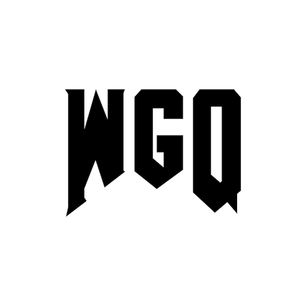 Diseño de logotipo de letra WGQ para una empresa de tecnología Diseño del logotipo WGQ combinación de colores blanco y negro WGQ logo WGQ vector WGQ diseño WGQ icono WGQ alfabeto WGQ tipografía diseño del logotipo