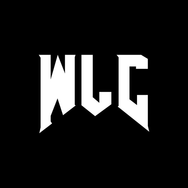 Diseño de logotipo de letra WLC para una empresa de tecnología Diseño del logotipo WLC combinación de colores blanco y negro Logotipo WLC vector diseño WLC icono WLC alfabeto WLC tipografía diseño del logotipo